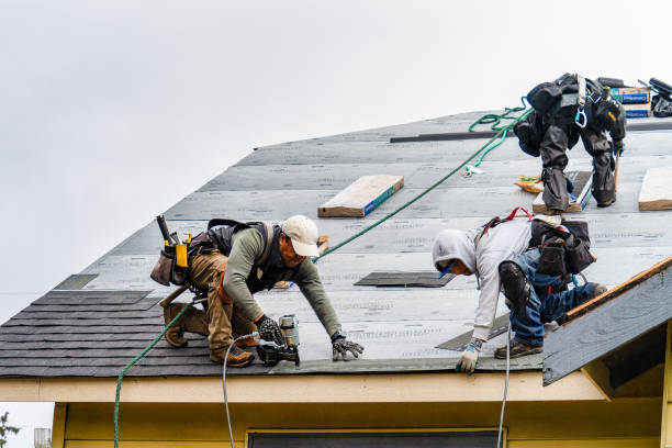 Professional Flat Roof Repair technician working in Brimfield, MA